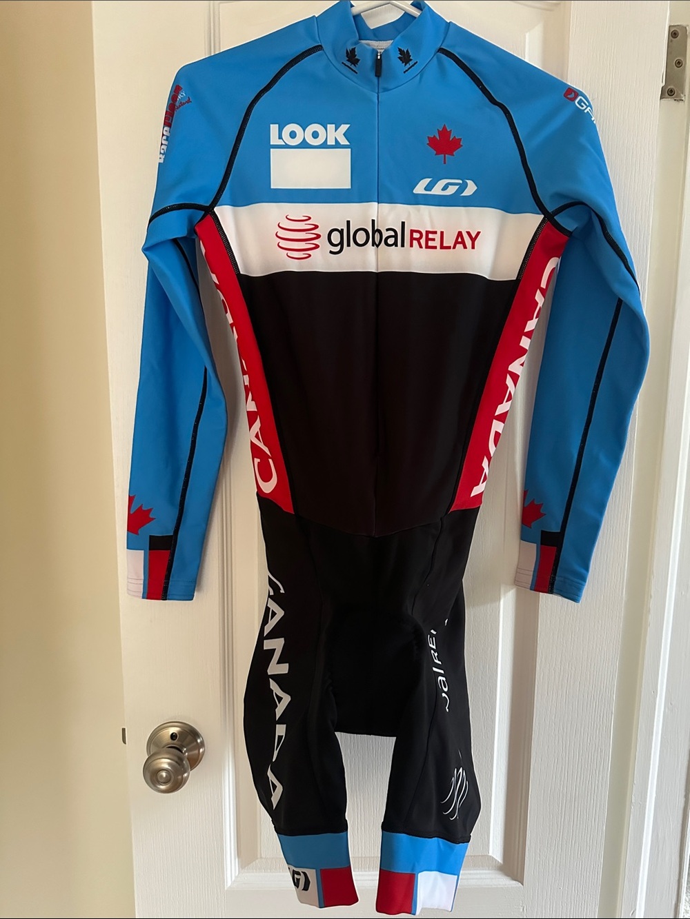 NWT Louis Garneau Cycling Canada Men’s Thermal Skin Suit